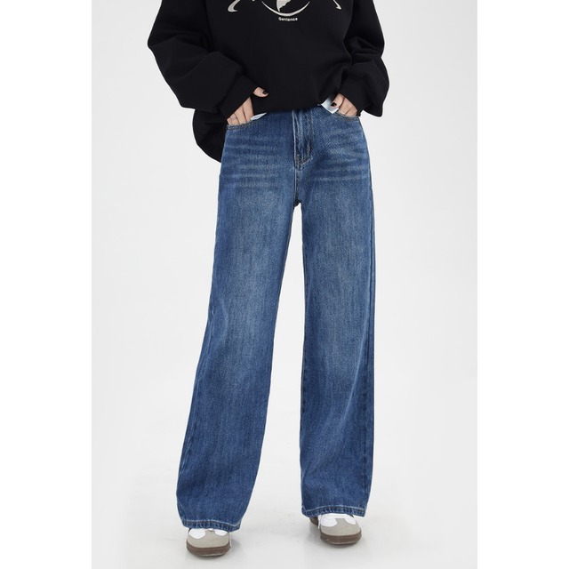 ストレートデニムパンツ　2color　10975