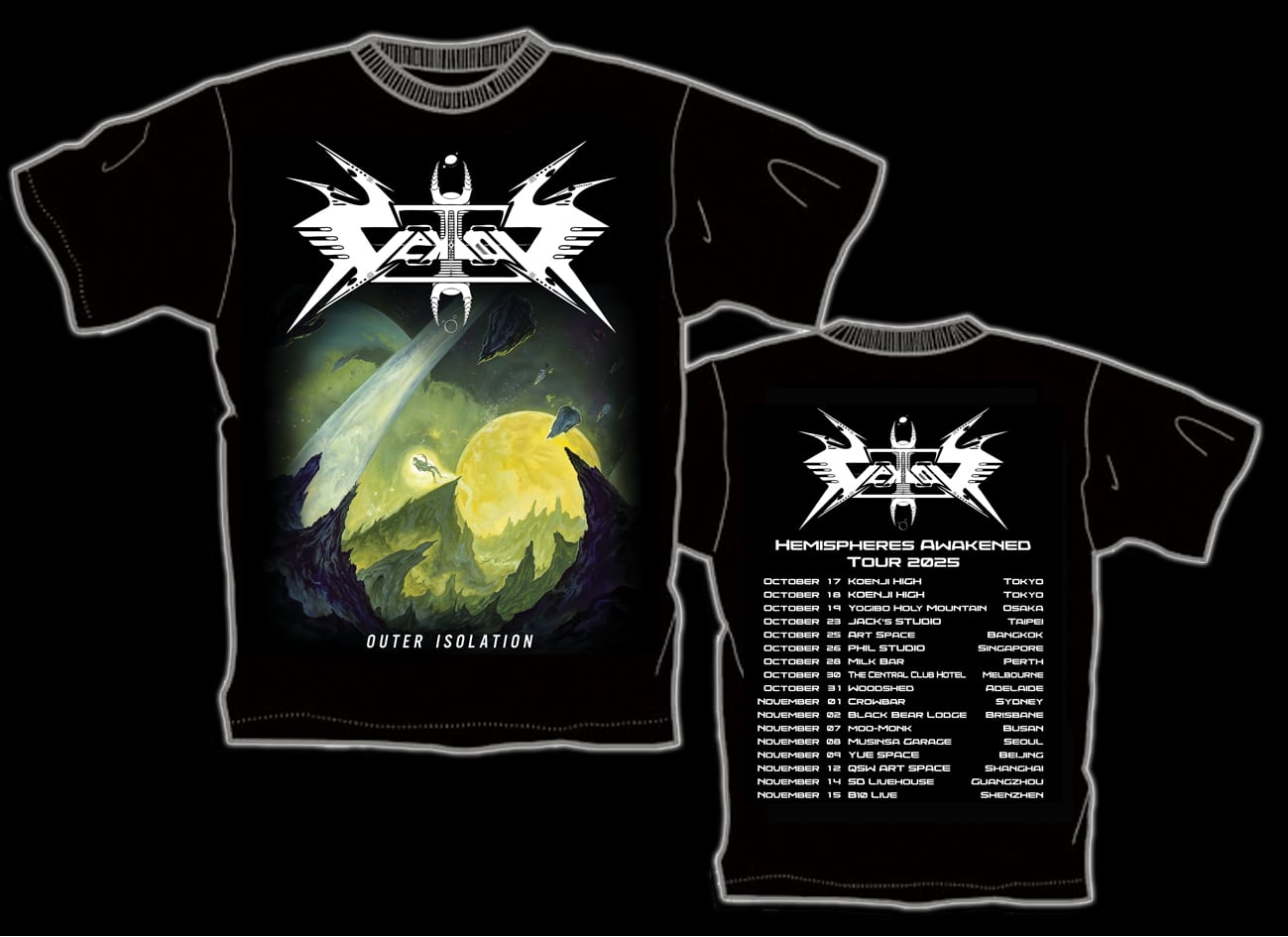 VEKTOR来日公演TシャツB | CHROSH Bookings Official Shop