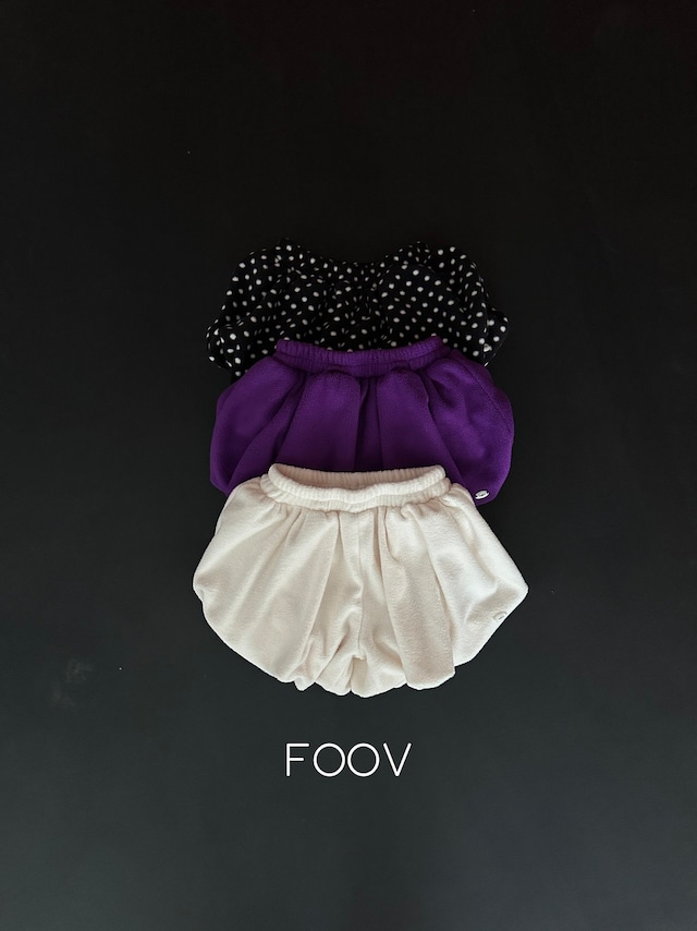 【予約】※foov fleece pumpkin PT /S-JM