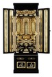京型 金仏壇 台付15号（高さ133cm）お西向け｜KB-G-008