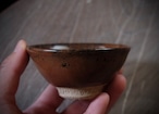 柿釉ぐい呑/保孝　Persimmon-Glazed sake cup/Yasutaka