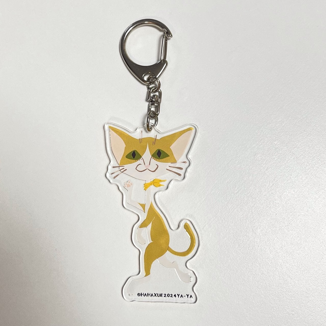 猫のアクリルキーホルダー 全6種類 やあやあ ハチワレ 黒 ミケ 白 茶