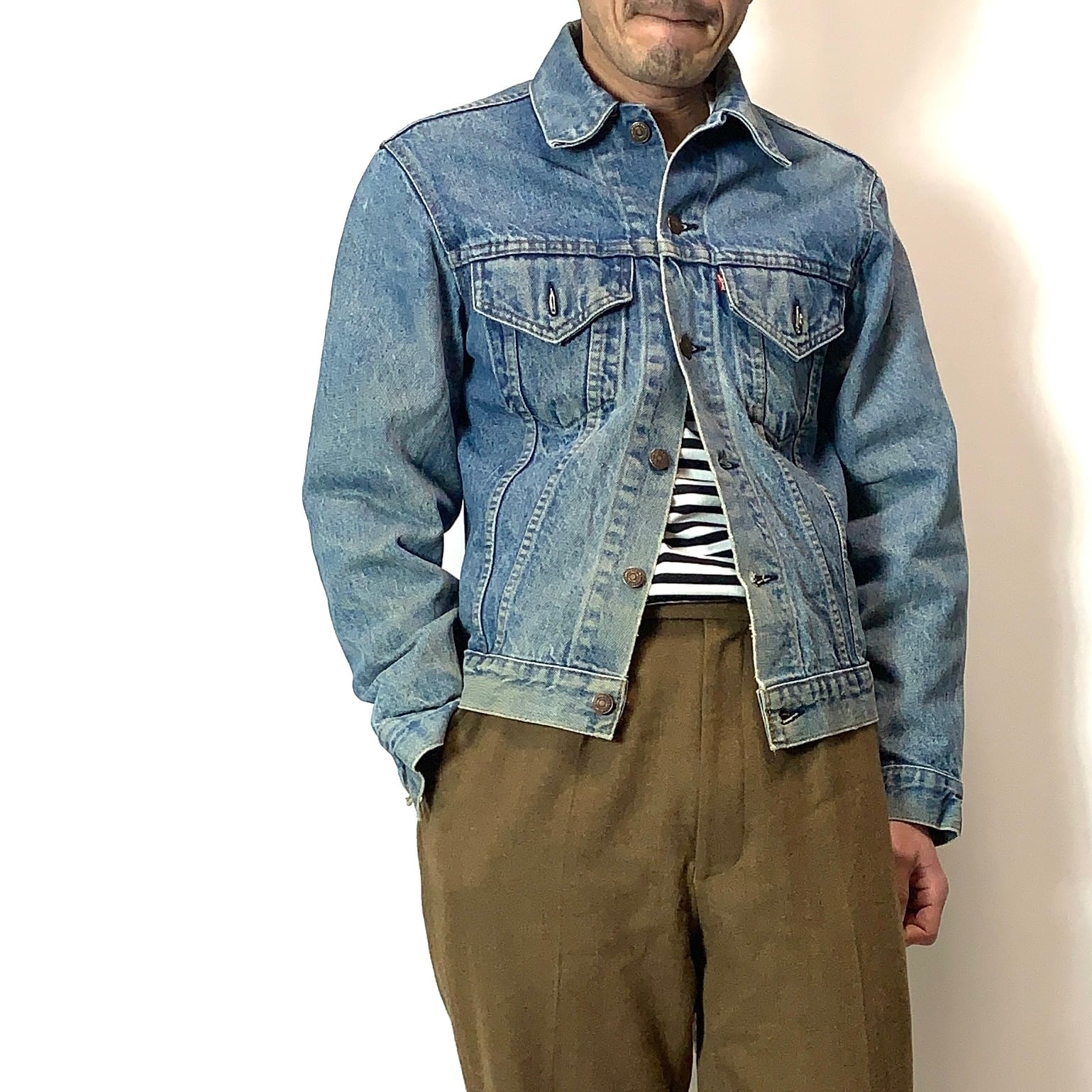 vintage old 80s LEVI'S 70505 Gジャンデニムジャケット ブルー size