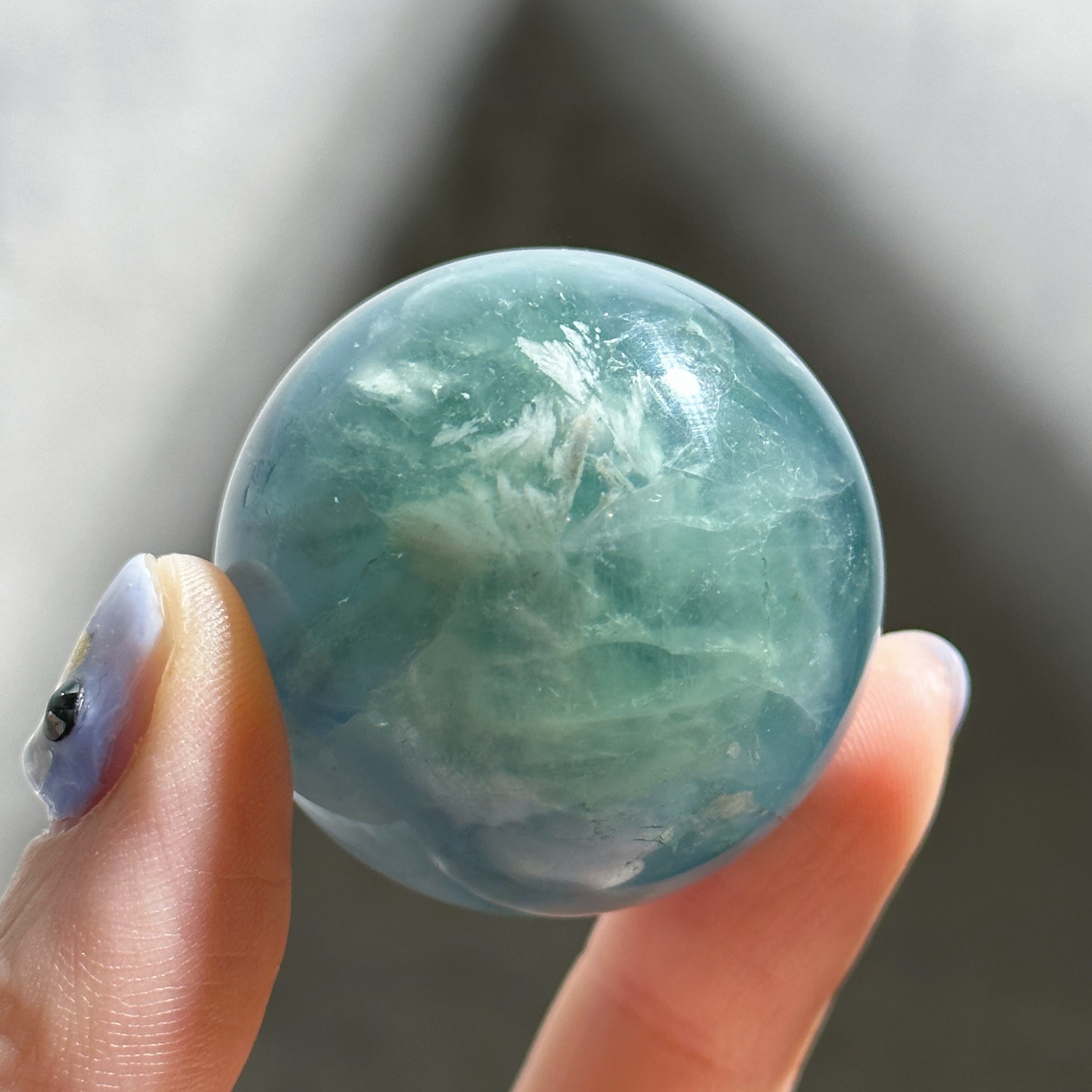 レインボーフローライト スフィア（丸玉）21◇ Rainbow Fluorite