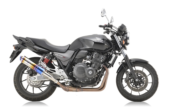 CB400SF/SB（'08～） ワイバンクラシック スリップオン チタンドラッグブルー[MH34-S3CD]