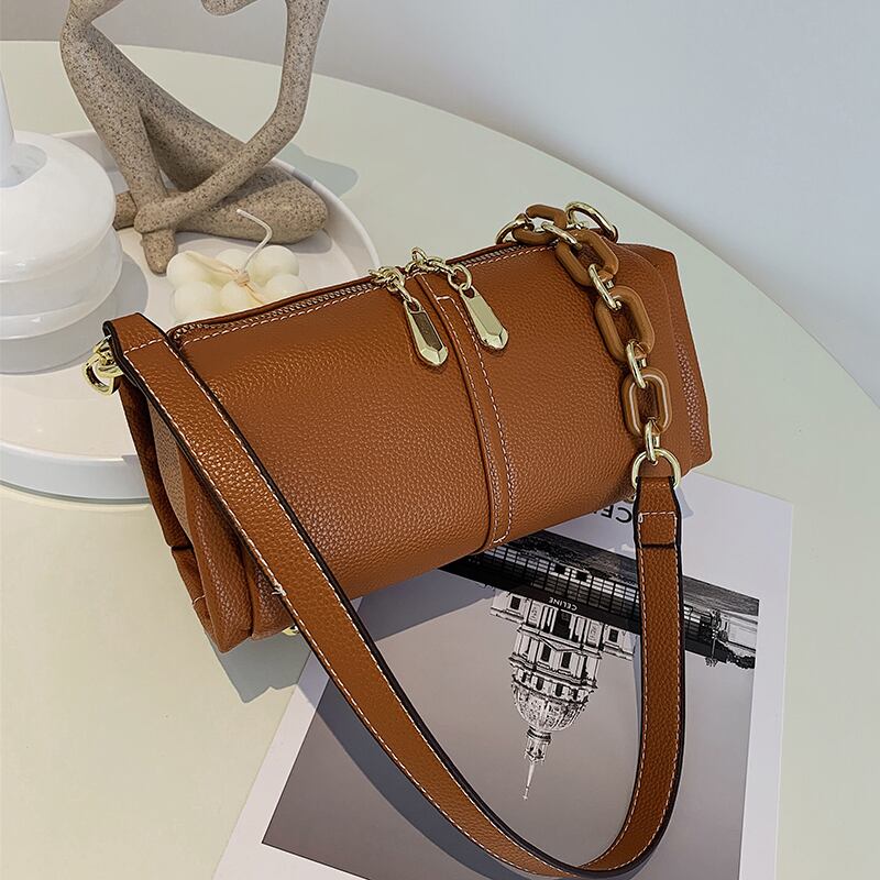 オータムスタンダードショルダーバッグ レトロ 秋物 メッセンジャーバッグ 手作りハンドバック14458712316