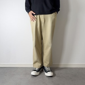 80s Dickies 874 work pants "made in USA" beige W37L26相当 古着