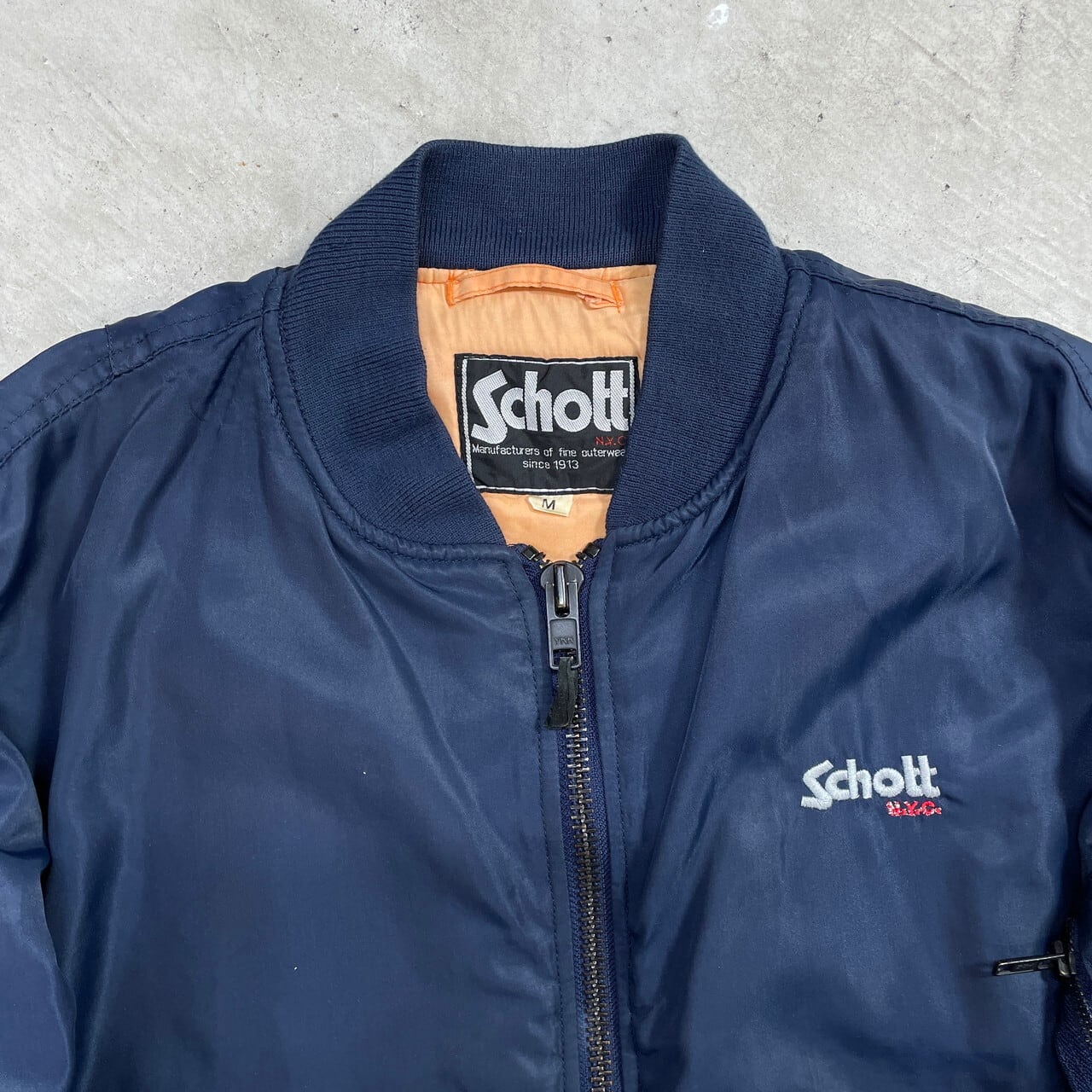 Schott ショット MA-1 ミリタリー フライトジャケット 民間品 Schott ショット MA-1 ミリタリー フライトジャケット 民間品