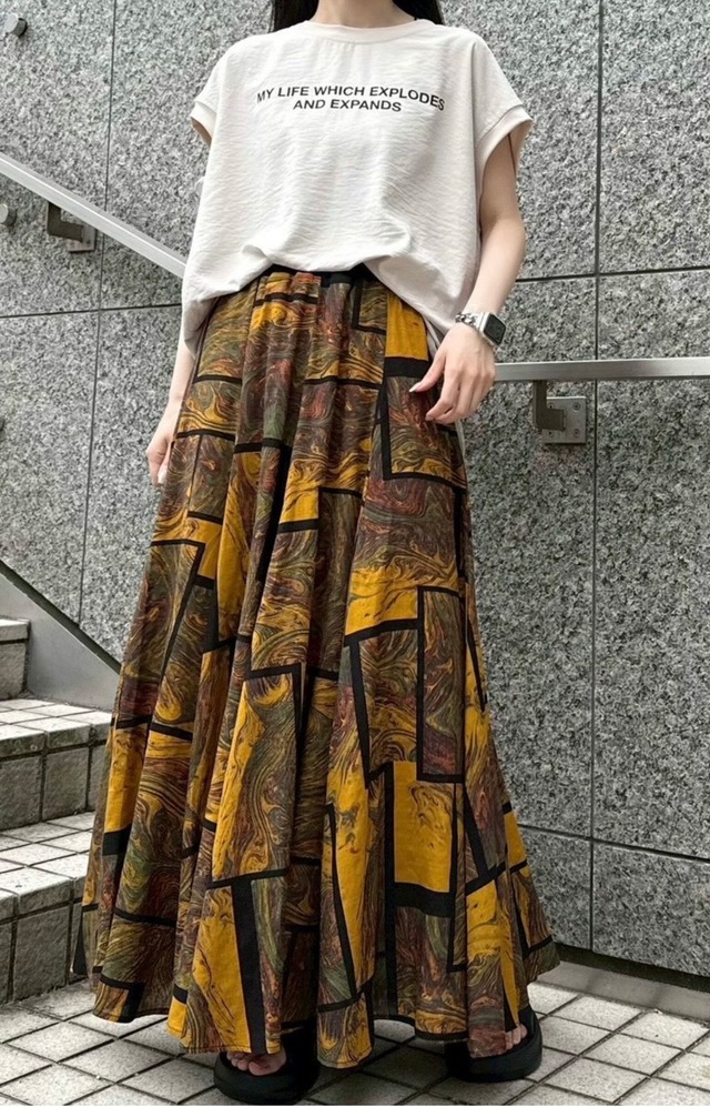 【MICALLE MICALLE】総柄スカート