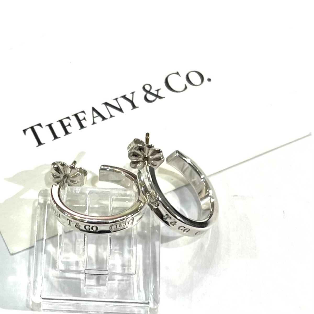 希少【TIFFANY&CO.】【ピアス】2656 T&CO SV925／1997刻印／華奢 