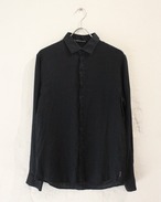 ARMANI EXCHANGE Fly-Front L/S Linen Shirt