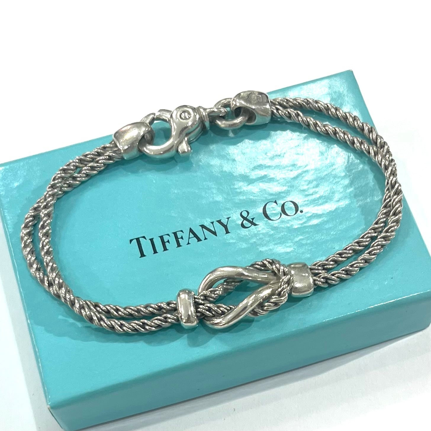 希少【TIFFANY&CO.】 2572 ティファニー アンドコーダブルロープ