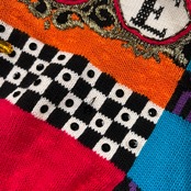 希少 YOSHIYUKI KONISHI ヨシユキコニシ マルチデザイン 3D 半袖 コットンニット セーター /ビンテージ