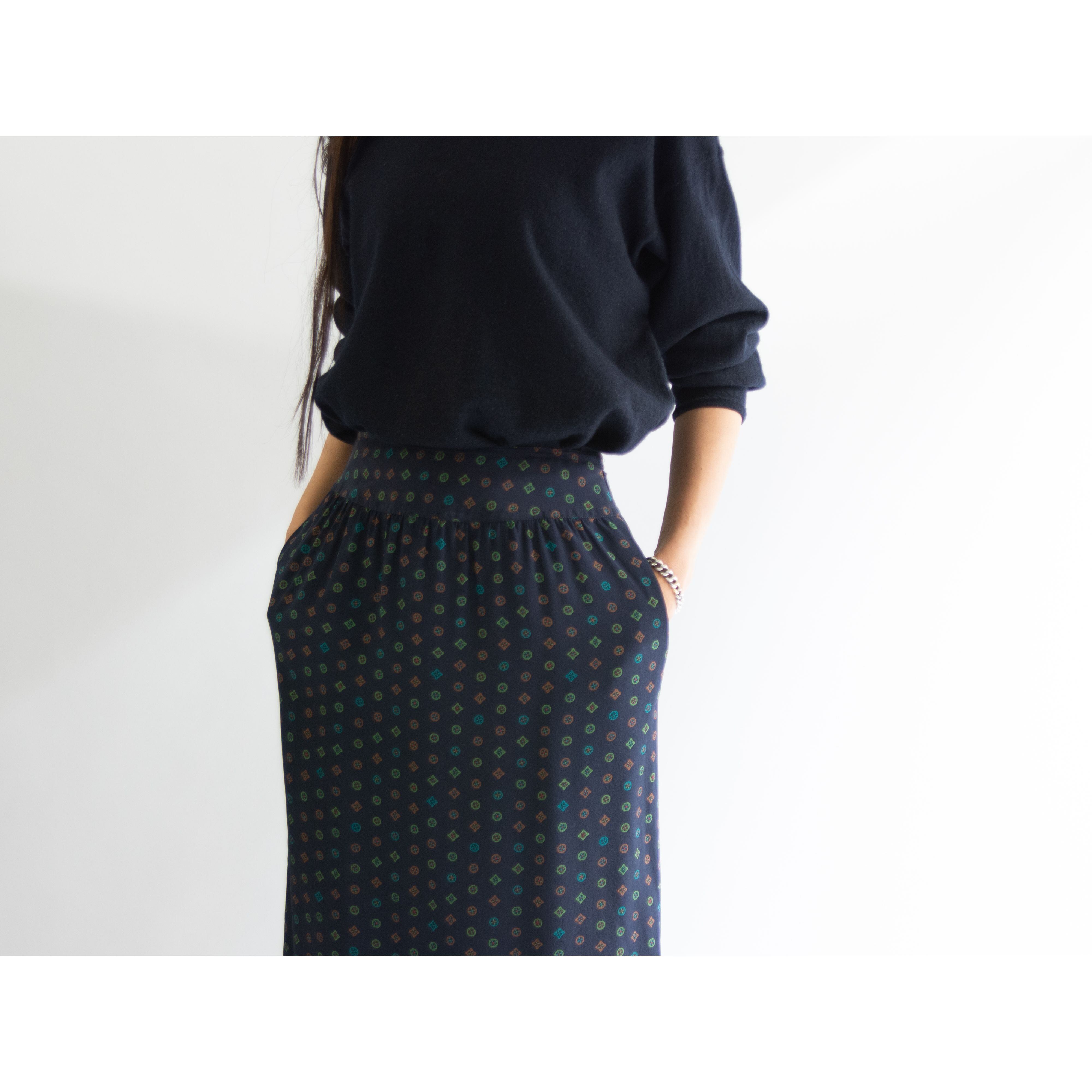 NIENDORF】Made in 100% Silk Skirt（西ドイツ製 シルクスカート） MASCOT/E