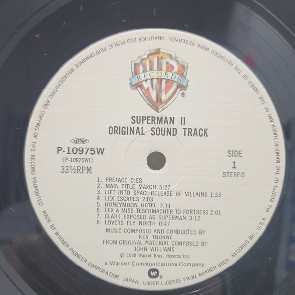 Ken Thorne / Superman Ⅱ (Original Sound Track) [P-10975W] - 画像3