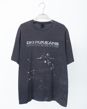 "DKNY" good fade & paint print T-shirt
