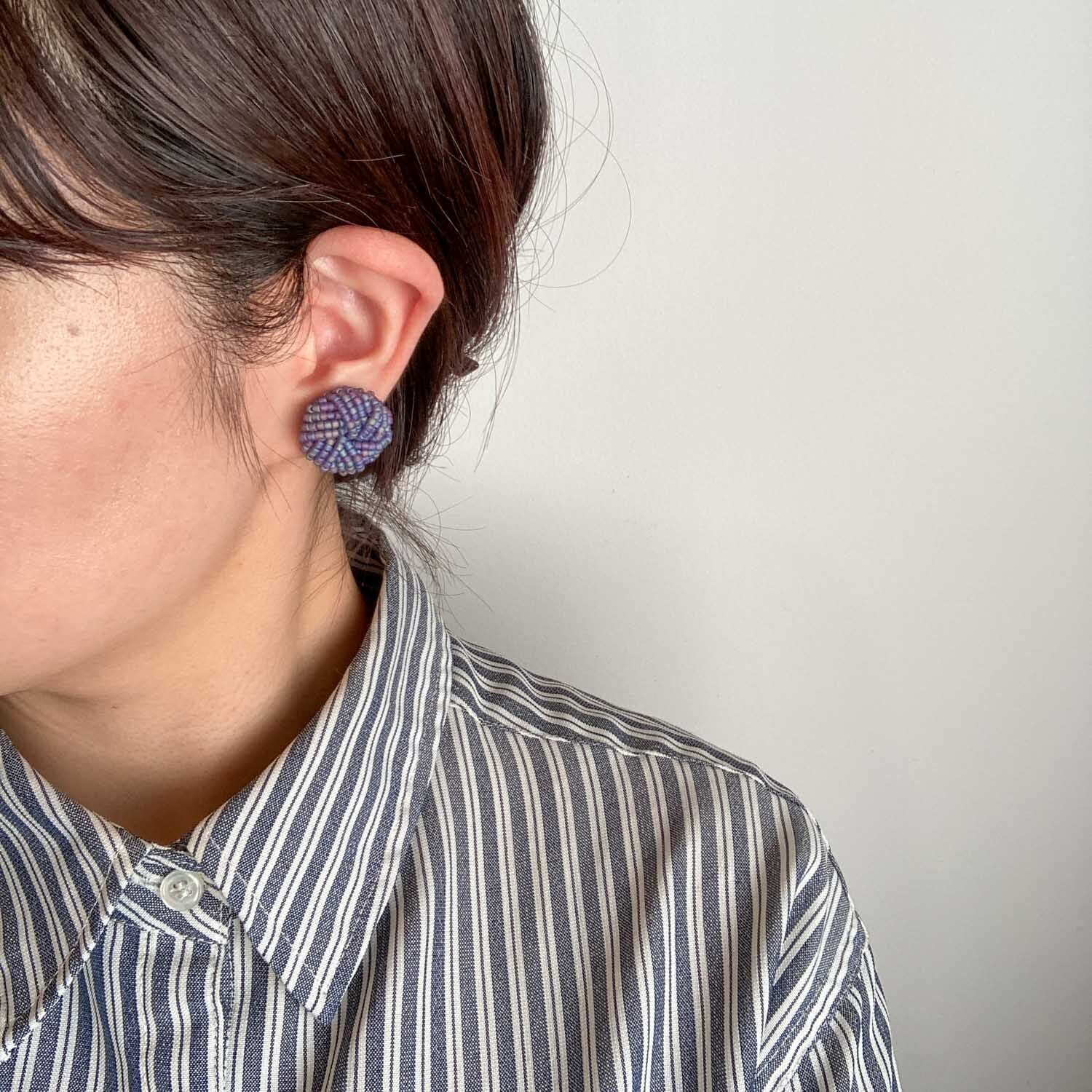 Duaオリジナル シャワー台カボションの〈ピアス/イヤリング〉 | Dua