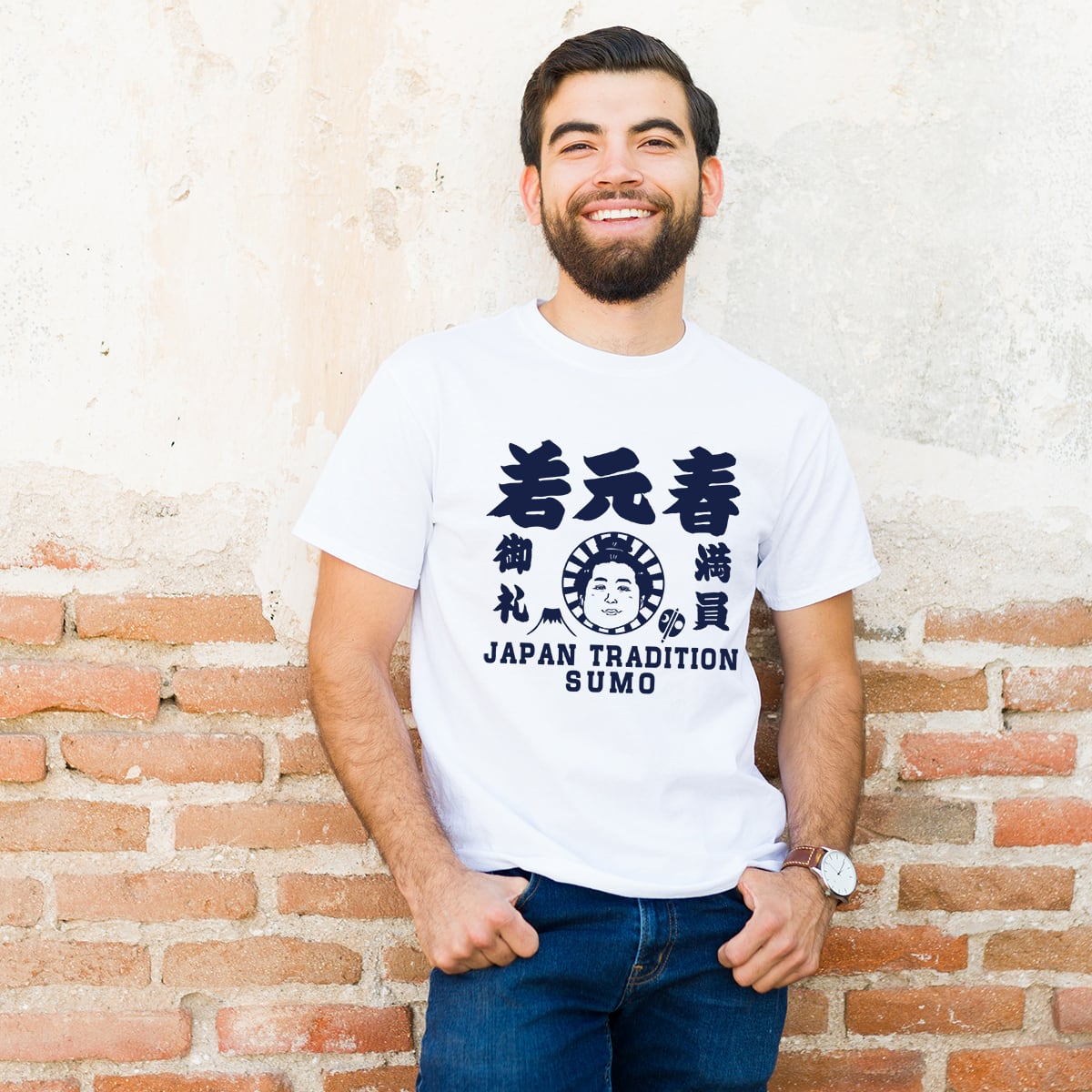 若元春Tシャツで相撲愛を街で証明【日本相撲協会承認】周囲と被らない