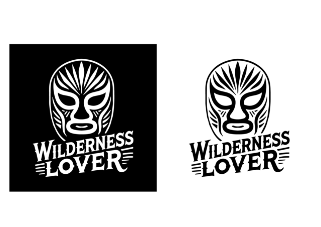 アウトドア ステッカー 屋外用 防水 WILDERNESS LOVER マスクマン 山
