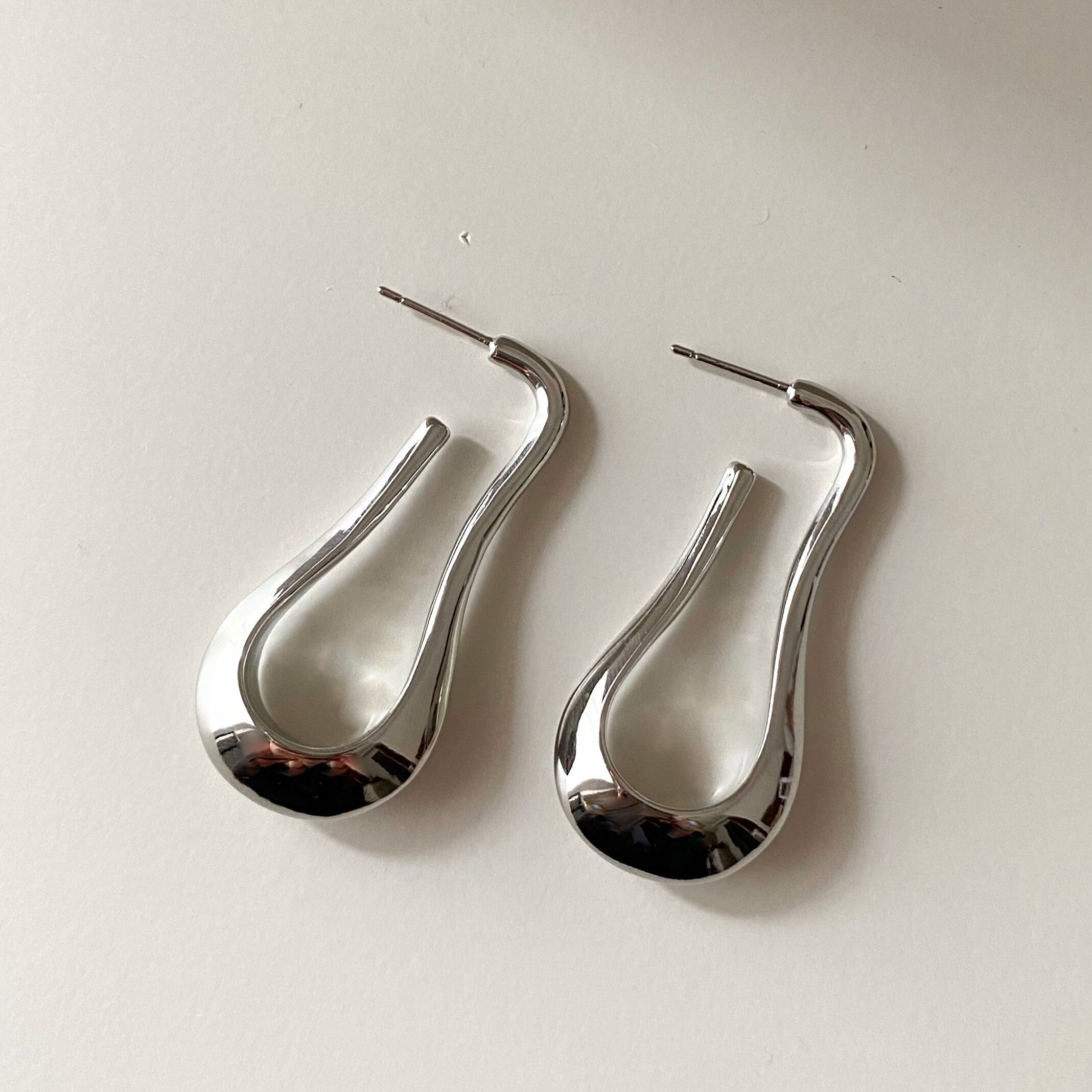 Drop pierce + silver