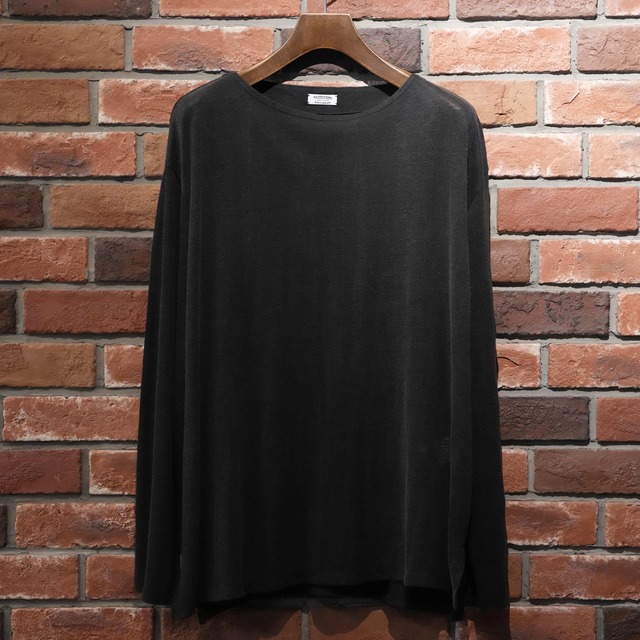 MAATEE&SONS(マーティーアンドサンズ) 26SS "L/S BOAT TEE LINEN天竺" -FADEBLK-