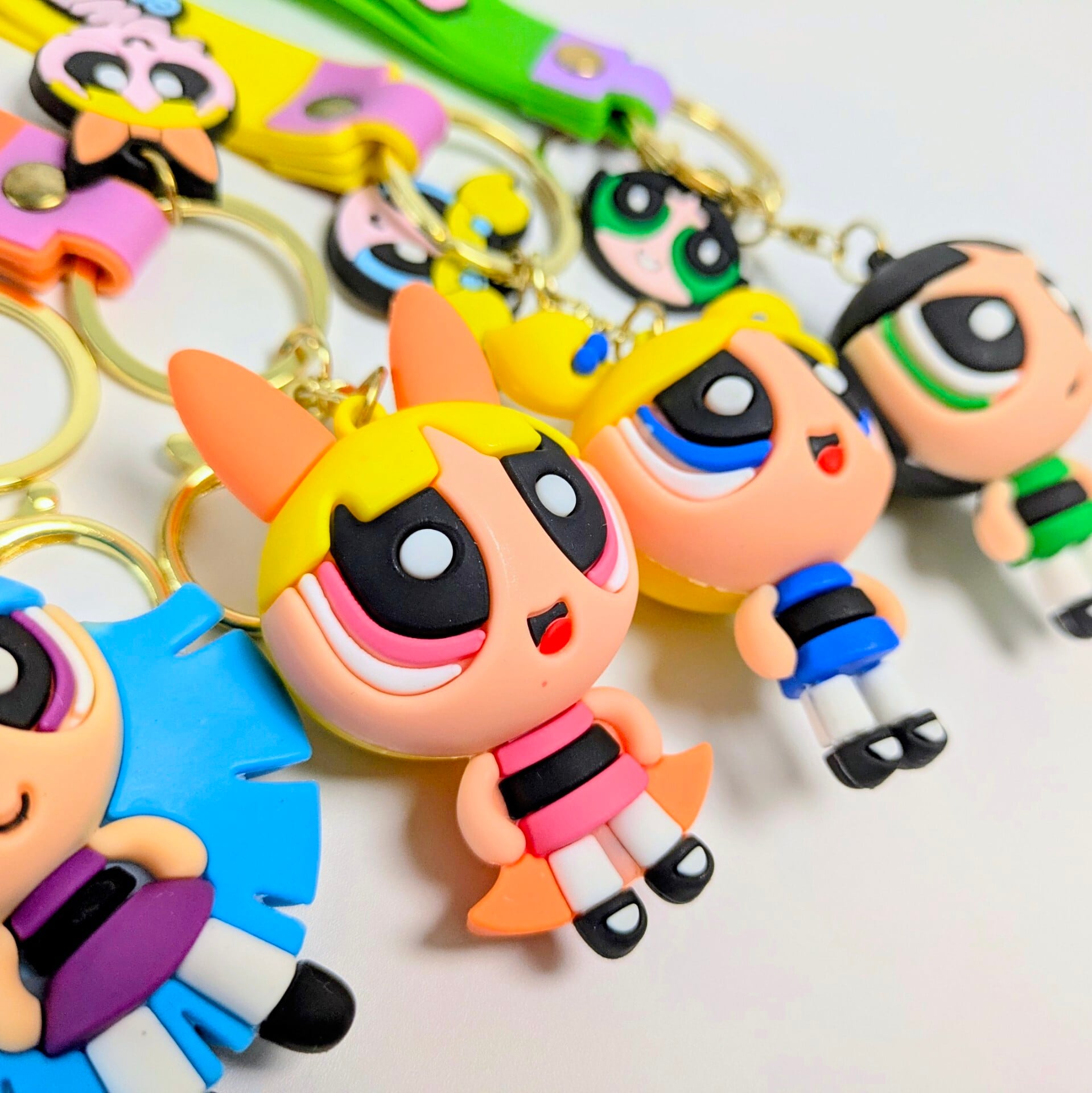 The Powerpuff Girls ( パワーパフガールズ ) 】 3D Rubber KeyHolder