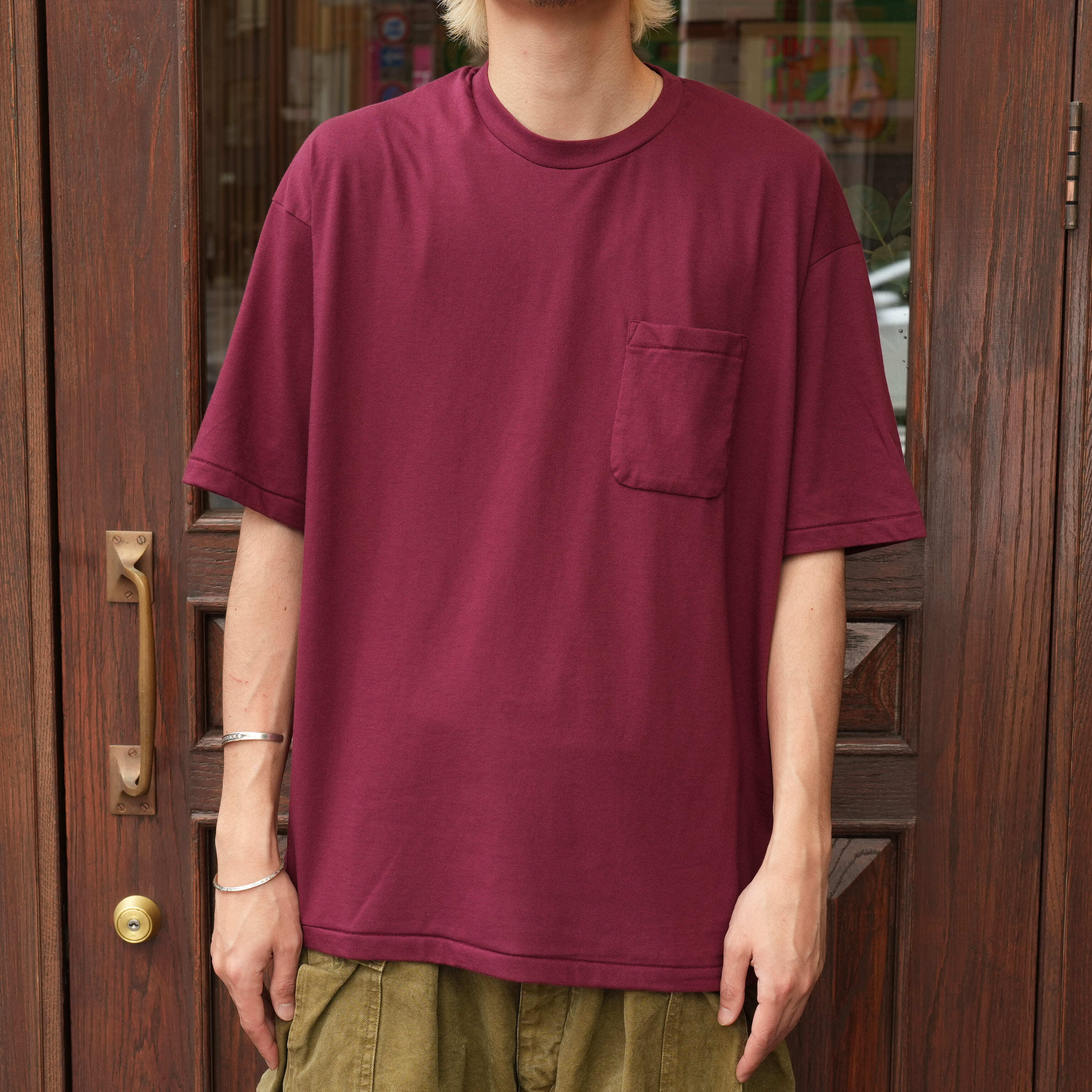 FOUNDOUR (ファウンダ) 26SS "T/C POCKET TEE" -BOURDEUX-