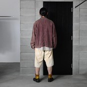 ANACHRONORM(アナクロノーム)フレンチリネン加工ジャケットとフロントヨークデニムショーツコーディネート