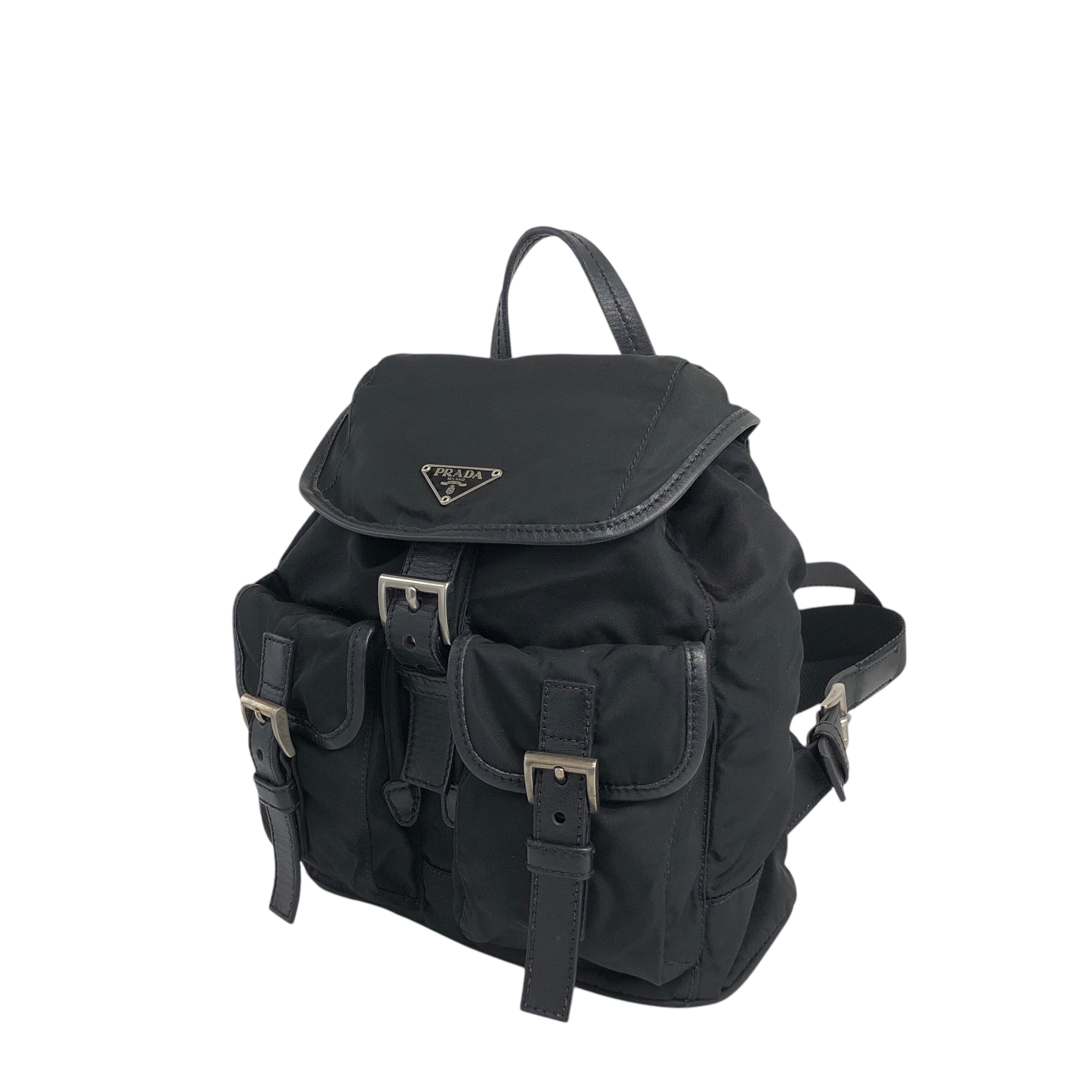 PRADA プラダ バックパック ブラック トライアングルロゴ ナイロン 