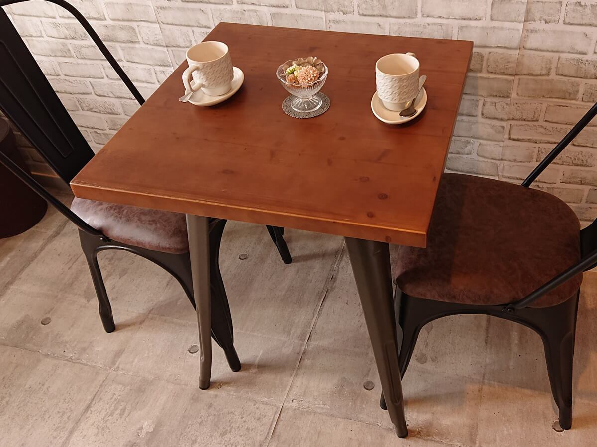 ブルックリン家具】古材 × 亜鉛天板 コーヒーテーブル W60