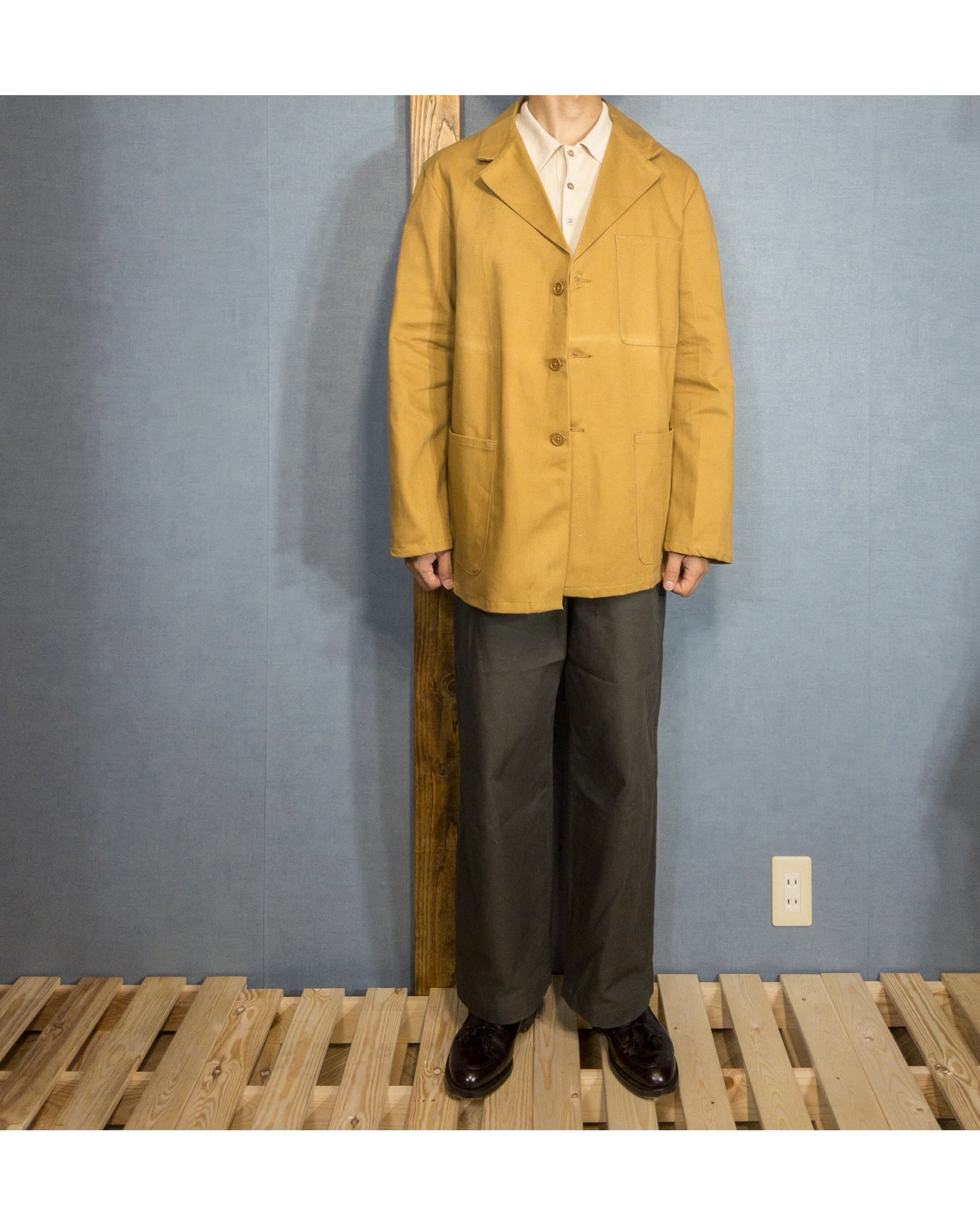 50s Pexwear イギリス ブルードリル ワーク ヴィンテージ ジャケット 50s Pexwear イギリス ブルードリル ワーク ヴィンテージ ジャケット
