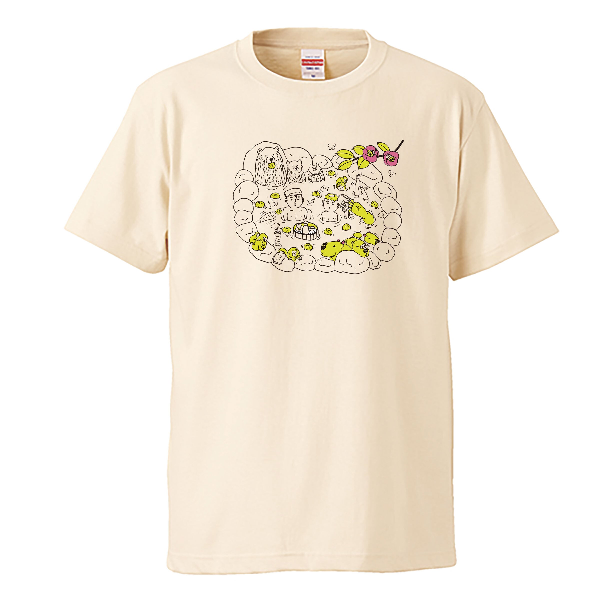 温泉 / Tシャツ / OKAME /  -WHITE / NATURAL-