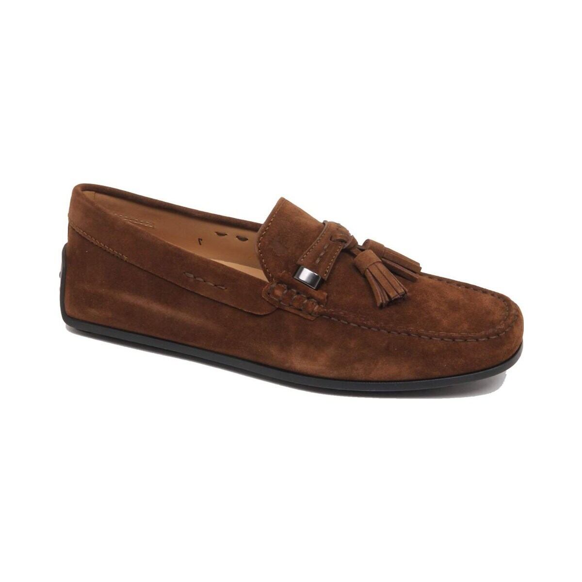 TOD'S トッズ メンズ ローファー スエード ブラウン