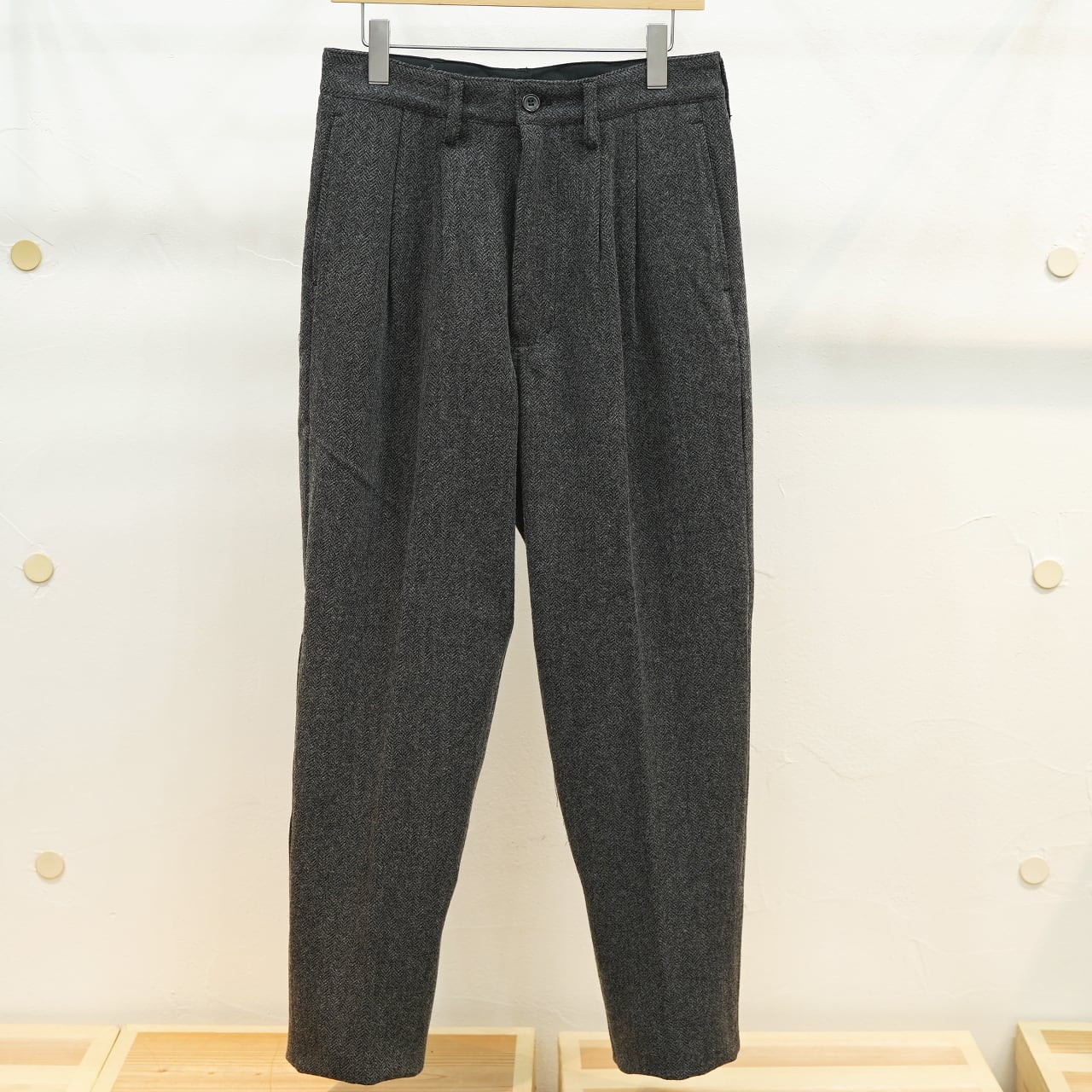 Workers(ワーカーズ) ワーカーズトラウザーズ ウールコットンツイード ヘリンボーン