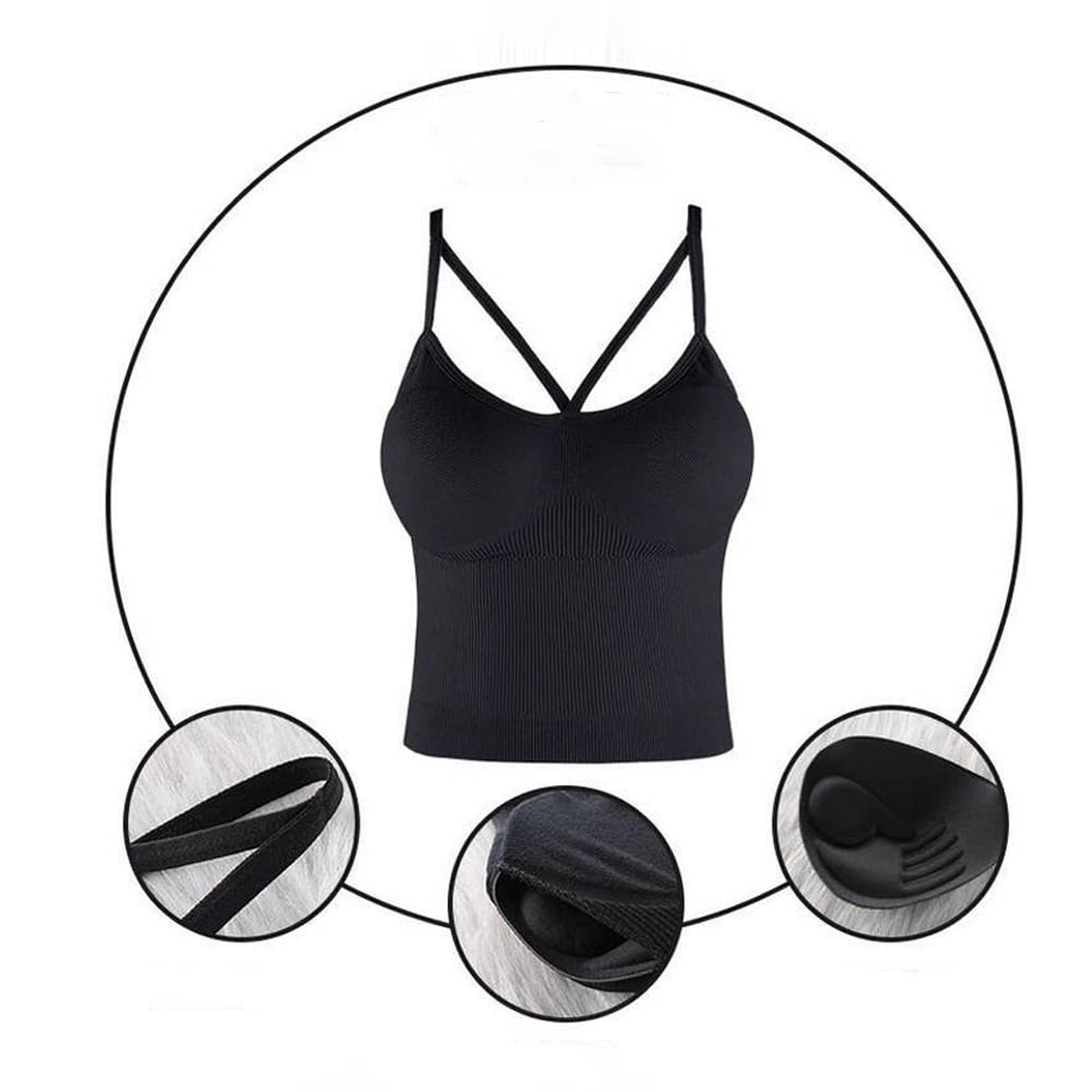 背中見せでセクシーさを演出☆クロスストラップキャミソール