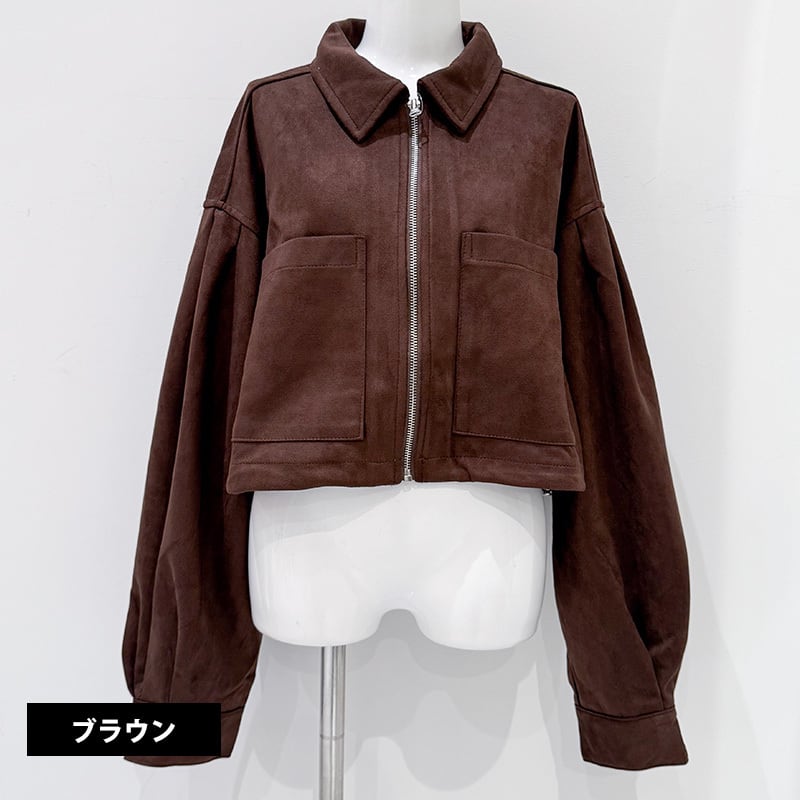 スエポンジャケット レディース スエード ポンチ 秋冬 アウター