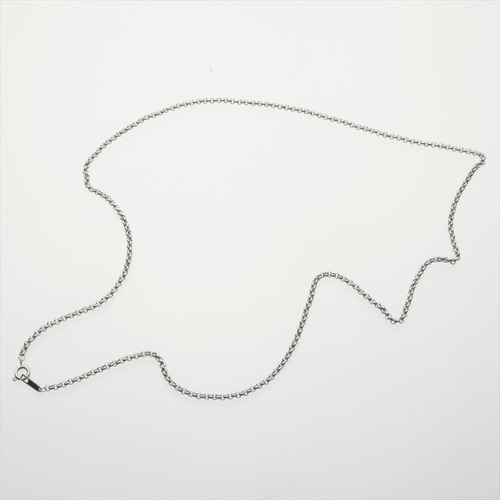 サージカルステンレス製 ロールチェーン・ネックレス（幅2.5mm）