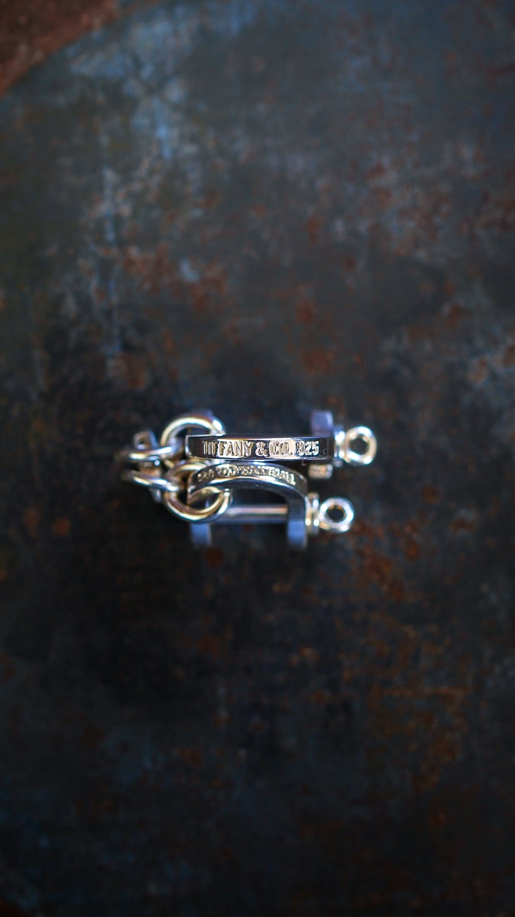 VINTAGE】TIFFANY&Co. ティファニー ダブル シャックル キーリング