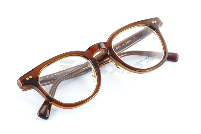 TOKIWA メガネ T-1965 Col.BR ウェリントン インナーメタル トキワ 鯖江 日本製 正規品-4枚目