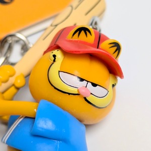 【 Garfield ( ガーフィールド ) 】 3D PVCキーホルダー 『 Baseball☆ 』 〚アメリカン雑貨 アメトイ〛