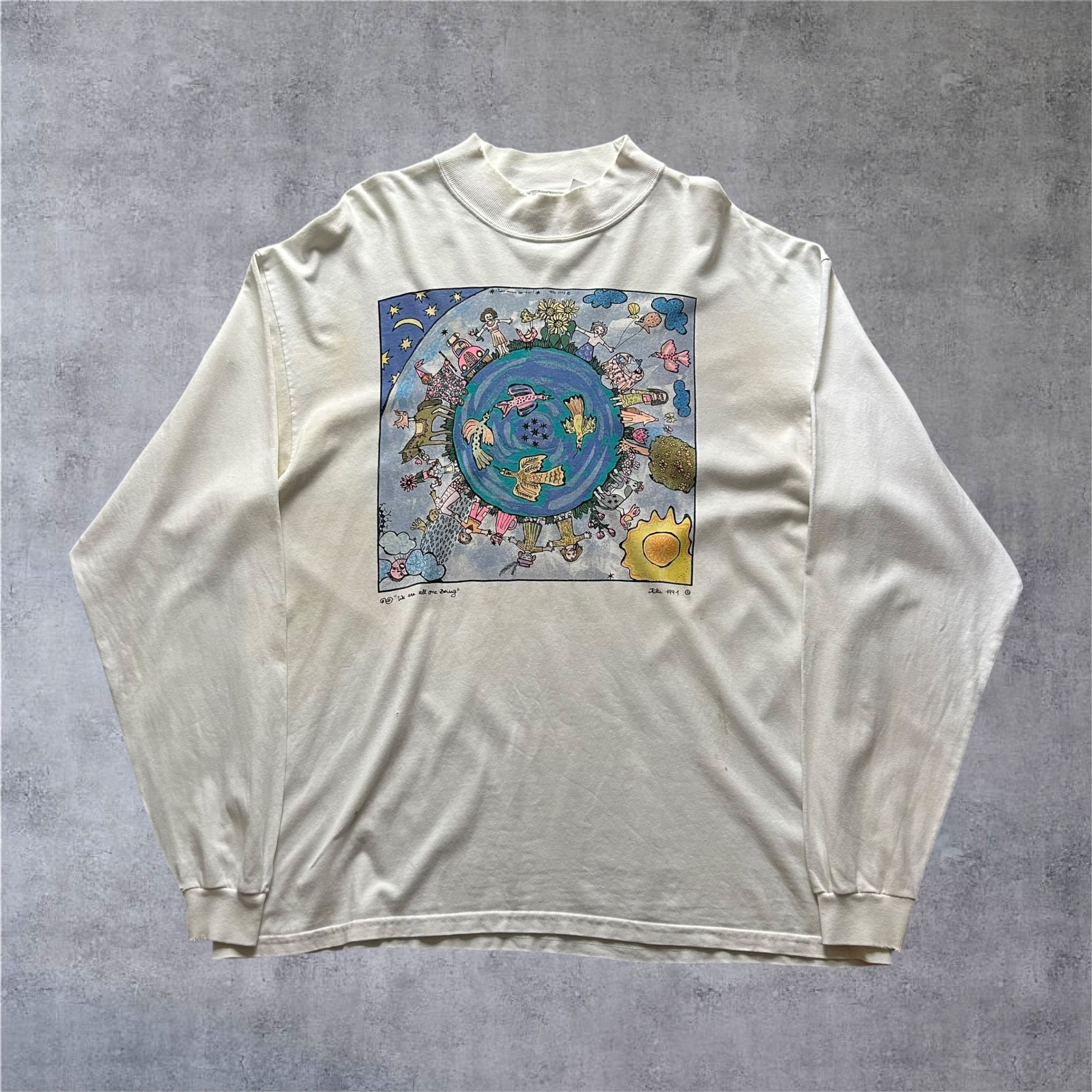 1991s Kiki Suarez "We Are All One Being" L/S T-shirt【高円寺店】