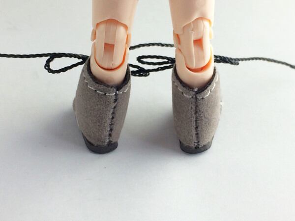 ドール靴 1/6 オビツ11 フロックブーツ SBB008GRY MW - 画像5