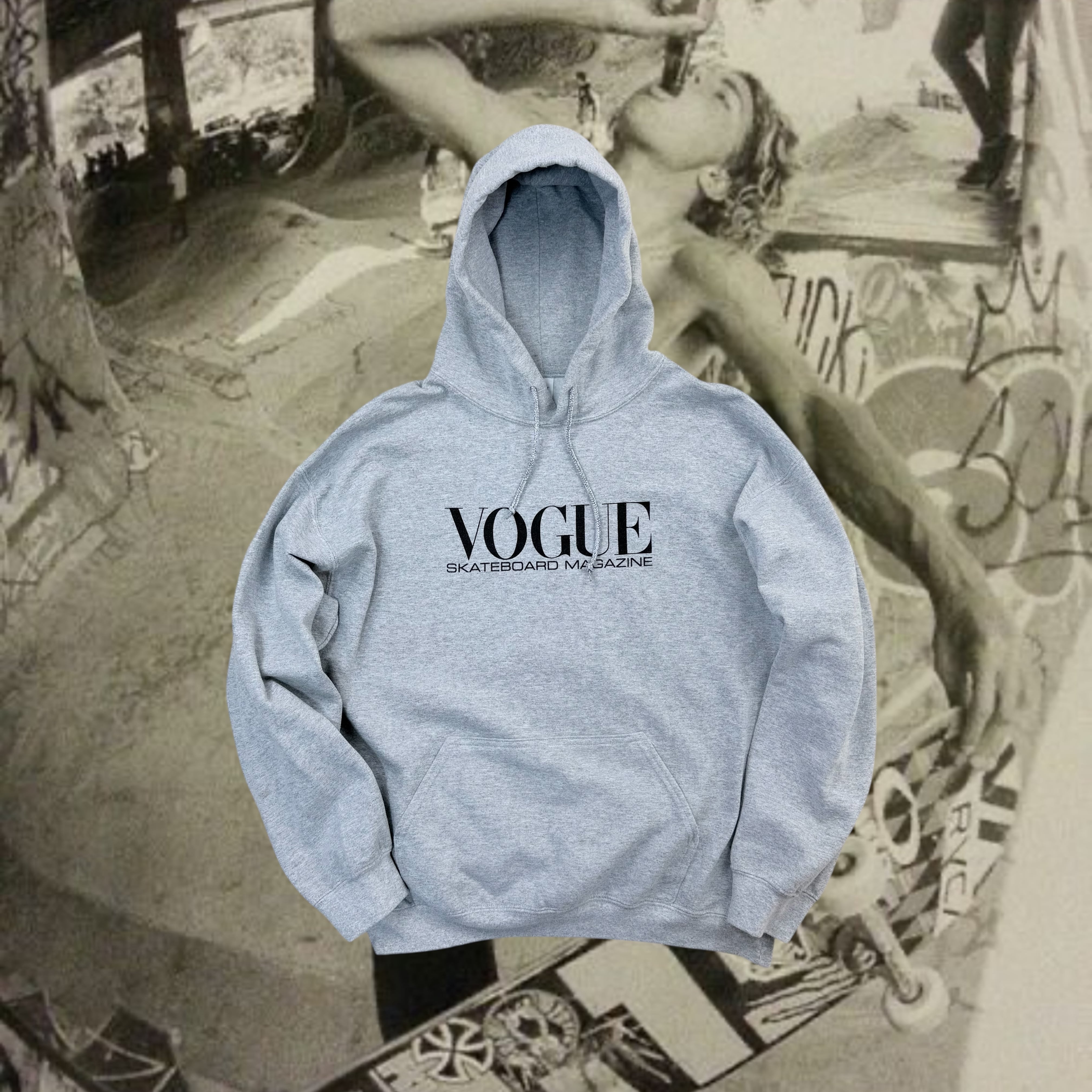 2020 DEAR, SKATING VOGUE SKATEBOARD MAGAZINE PULLOVER HOODIE