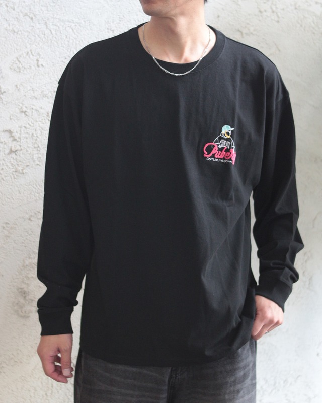 【Select】おっさん "ストリート" 部分サガラ胸刺繍ロンT　(251064)