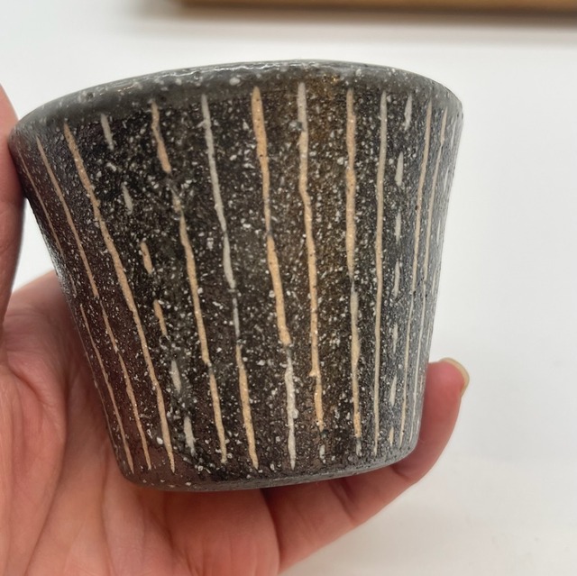 『廣辻有美』象嵌蕎麦猪口A　2110400311076A