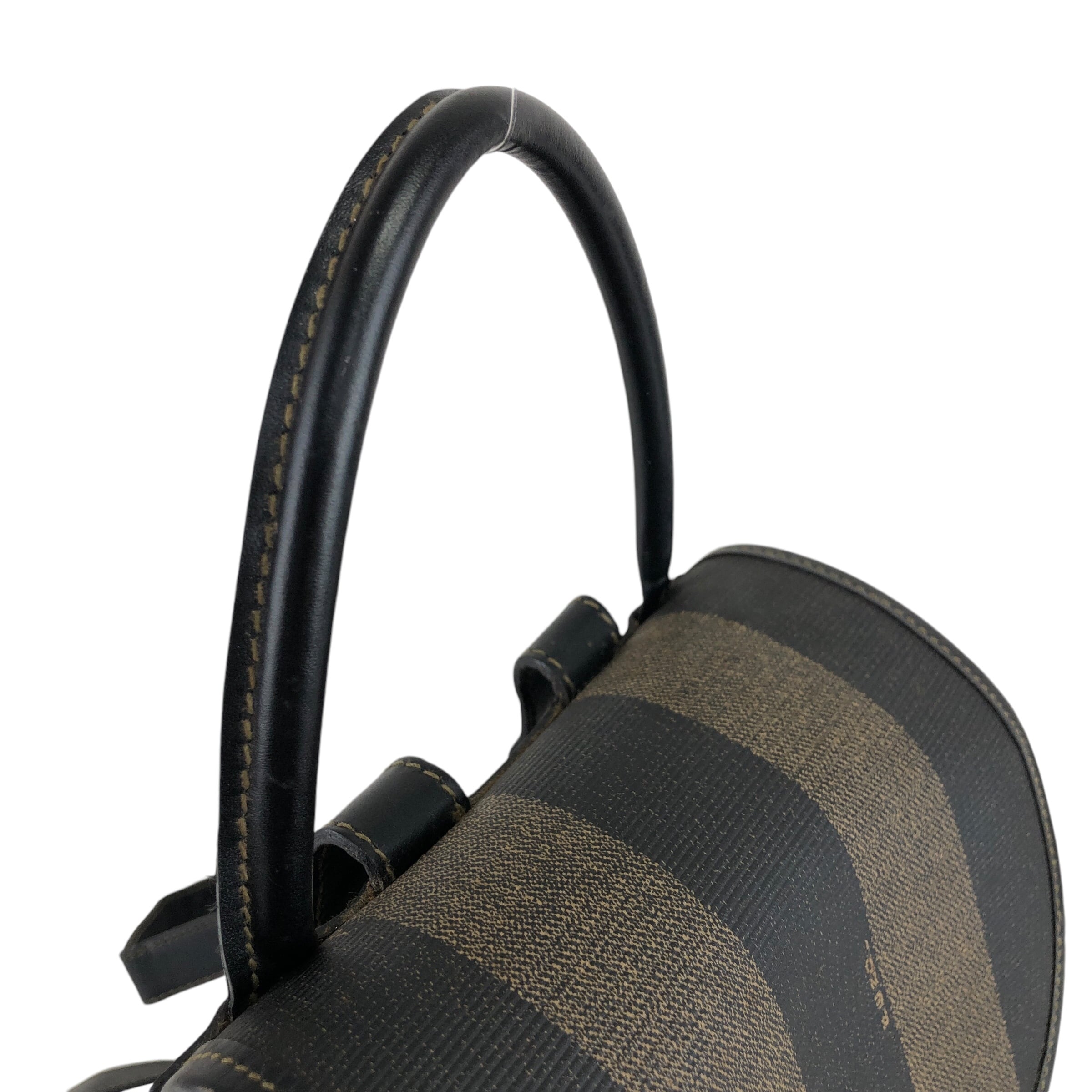 FENDI フェンディ ペカン バックパック ブラウン ブラック PVC FENDI フェンディ ペカン バックパック ブラウン ブラック PVC