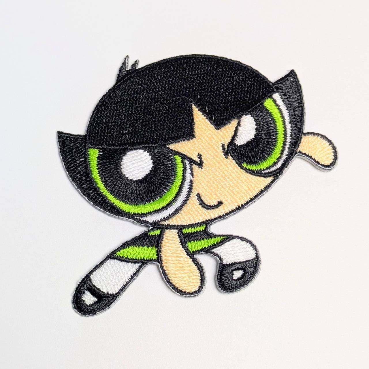 送料無料! ★刺繍アイロンワッペン★【 The Powerpuff Girls ( パワーパフガールズ ) 】バターカップ〚アメリカン雑貨 アメトイ〛