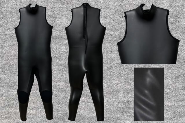 CAPTAIN FIN 濃密 ウェットスーツ 黒 膝パッド付き CAPTAIN FIN 濃密 ウェットスーツ 黒 膝パッド付き