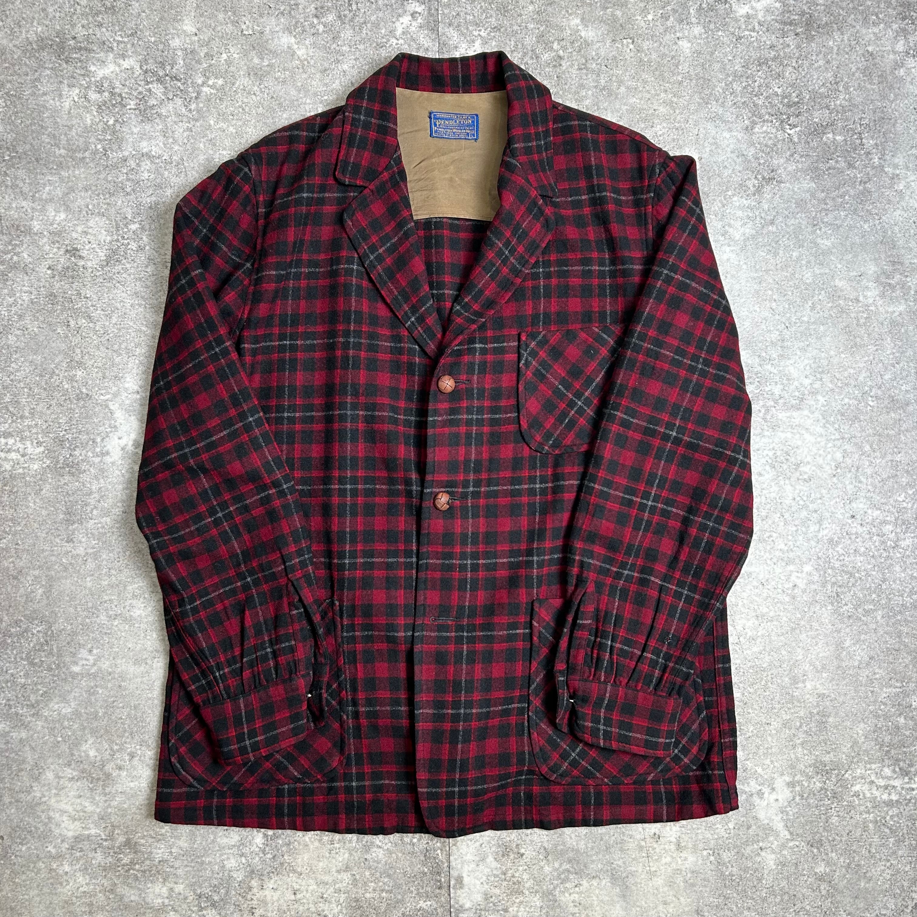 50's 50s PENDLETON アンコンジャケット クルミボタン ペン 50's 50s PENDLETON アンコンジャケット クルミボタン ペン