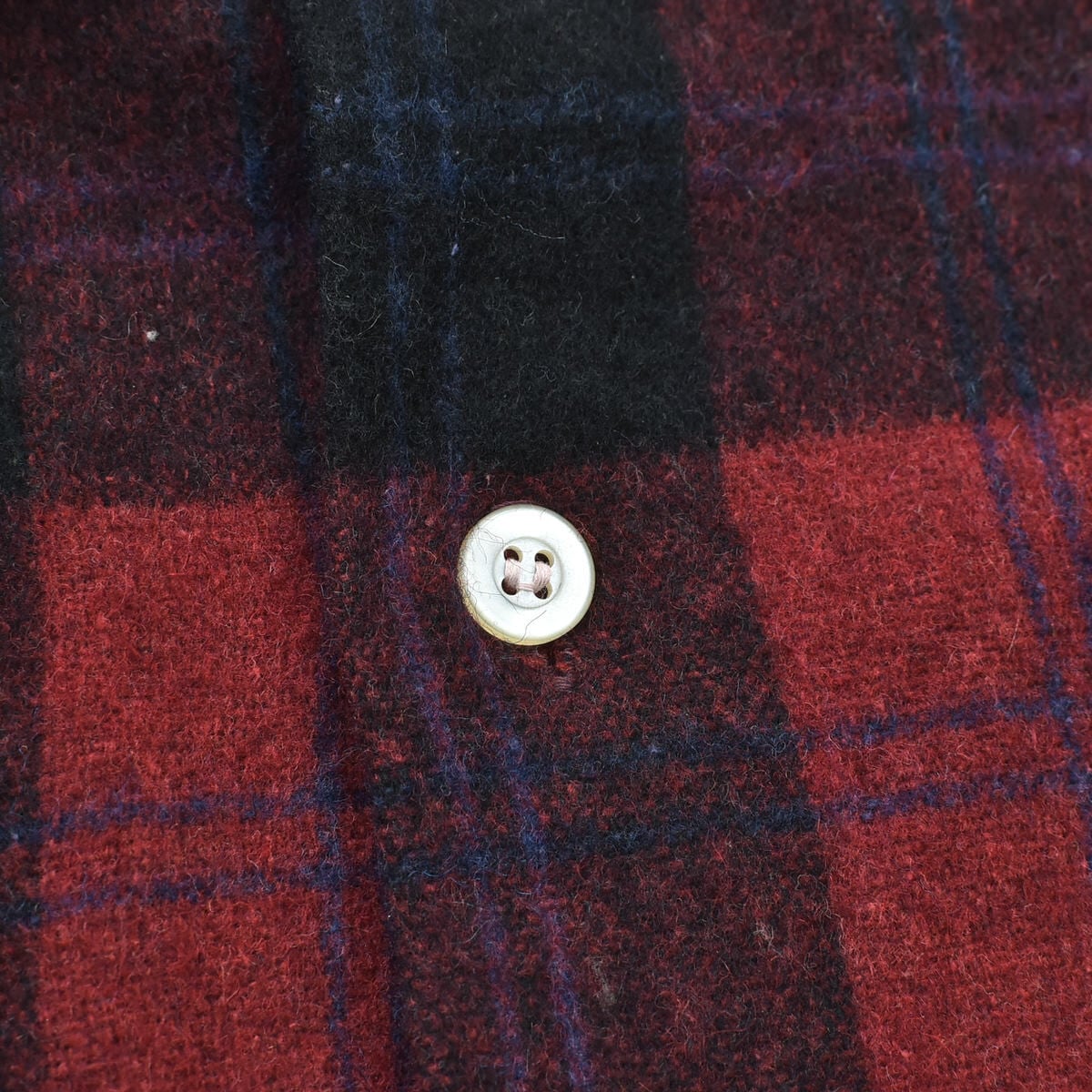 70's Kmart check wool work shirt RN42000 | 古着屋 grin days memory